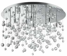 Ideal Lux - Plafonieră LED NEVE, 12 x G9, 3W, 230V, Ø 63 cm, crom lucios