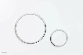 Clapeta de actionare Alca Thin M770 alb - crom lucios