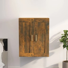vidaXL Dulap de perete, stejar fumuriu, 69,5x32,5x90 cm lemn compozit