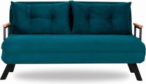 Canapea extensibila 2 locuri, Atelier del Sofa, 859FTN1276, Verde petrol