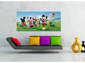 Fototapet pentru copii Mickey Mouse și prieteniisăi , 202 x 90 cm