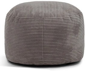 Taburet galben muștar cu tapițerie din catifea reiată Om 60 – SLOWDOWN