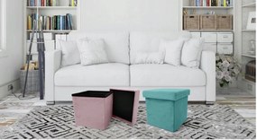 Taburet pliabil 30x30cm Perfect Light Grey