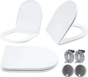 Capac WC UF FLAT alb CARLO