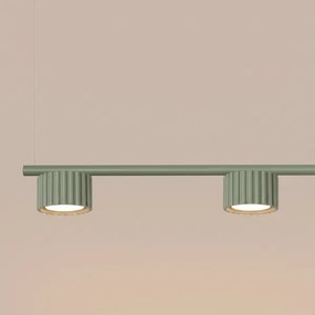 Sollux SL.2698 - Lustră pe cablu AURA 4xGX53/10W/230V verde