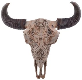 Decoratiune pentru perete Craniu de vita 45cm
