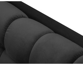 Canapea din catifea Cosmopolitan Design Bali, gri