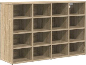 vidaXL Dulap pentru pantofi cu raft Stejar Sonoma 103 x 30 x 67 cm