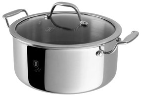 Oală inox antiaderentă 24 cm, 4.5 L Berlinger Haus BH 8509, Eternal Collection, cu strat durabil Eterna, curățare rapidă