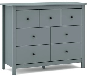 Comodă verde prăfuit din lemn de pin 110x80x40 cm Misti – Marckeric