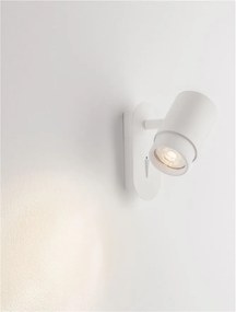 Aplica de Perete cu Spot Directionabil, 1xGU10, Nime alb NVL-9011528