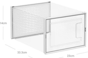 Raft modular BOXIFY cu compartimente, alb