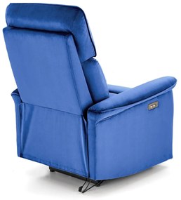 Fotoliu recliner Semir velvet bleumarin H108 cm