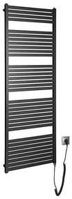 Radiator portprosop electric pentru baie Aqualine TONDI-E 800W/230V 169 cm negru mat