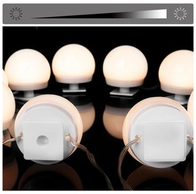 Deuba Masuta de toaleta Jocelyn cu iluminare LED 90x38x137 cm - alba