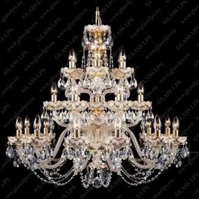 Lustra cristal Bohemia 24 brate diametru 86cm L13 001/24/1-A, GOLD, F white