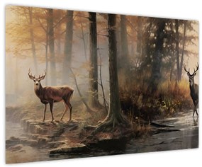 Tablou - Vintage pictura wildlife (90x60 cm)