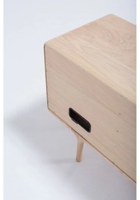 Comodă TV din lemn masiv de stejar Gazzda Fawn Natural