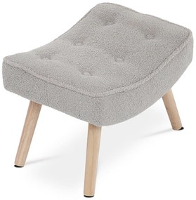 Taburet Bouclé GREY2, gri