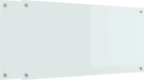 vidaXL Panou de bucătărie 2 pcs Alb 100 x 50 cm sticlă securizată