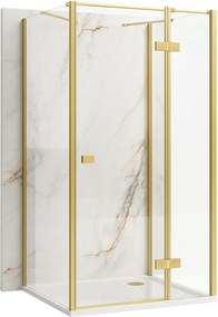 Cabina de dus Rea Atlas 80x80 Brush Gold