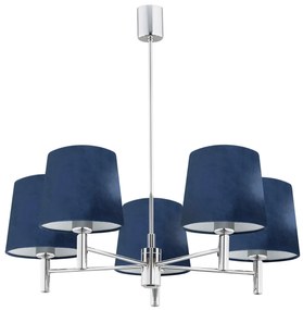 Candelabru modern design elegant BOLZANO 5L bleumarin
