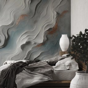 Fototapet - Perete cu valuri 3D (147x102 cm)
