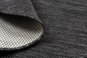 Covor SISAL SION cerc A5165A Melanj țesute plate negru