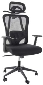 Scaun de birou Valrose, negru