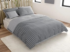 Lenjerie de pat din bumbac Caprivi gri nasture Dimensiunile lenjeriei: 70x90 cm, 140x200 cm