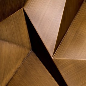 Decoratiune de perete LUX, Otel, Alama periata, Bravura