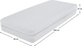 Saltea pliabilă cu două feţe, 90/90x200, MELK