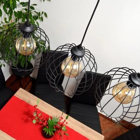 Lustră LED pe cablu MERCURE 3xE27/15W/230V