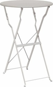 vidaXL Masă de bistro Bej Ø 50 x 71 cm Oțel acoperit cu pulbere