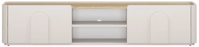 Comodă TV Amilio 170 cm - cashmere / stejar uleiat / mânere cashmere