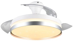 Plafonieră albă-argintie LED Lindberg – Trio