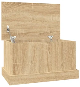 816499 vidaXL Cutie de depozitare, stejar sonoma, 50x30x28 cm, lemn prelucrat