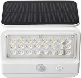 Lampa solara cu senzor de miscare Flaxton alb