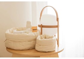 Cutii de depozitare pentru copii crem 2 buc. din material textil ø 30x20 cm Bambie Natural – Lorena Canals