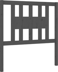vidaXL Tăblie de pat, gri, 106x4x100 cm, lemn masiv de pin