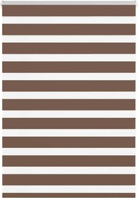 vidaXL Jaluzea tip zebra maro lățime țesătură 100,9 cm poliester