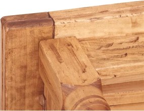 Masa extensibila, L120(210) 80 H80 cm, natur antichizat, lemn masiv