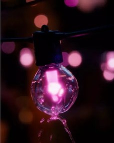 Philips Hue FESTAVIA - Extensie ghirlandă LED RGBW pentru exterior, reglabilă, 30 LED, 21 m, IP65