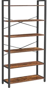 Bibliotecă NAVARO maro/negru