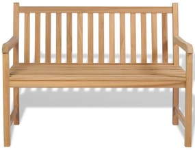 43246 vidaXL Bancă de grădină, 120 cm, lemn de tec