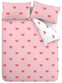 Lenjerie de pat roz pentru pat dublu, extinsă 230x220 cm Dotty Bows – Sassy B