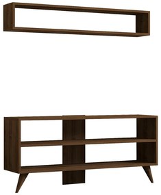 Set mobilier pentru living Prestige, Pako World, Nuc, 120x29x50 cm