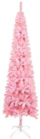 Brad de Craciun artificial subtire, roz, 150 cm 1, Roz, 150 cm