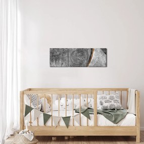 Tablou - Abstract beton (cu ceas) (90x30 cm)