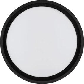 Brilliant - Plafonieră LED SONORA, 12W, 230V, 3000K, Ø 31 cm, negru